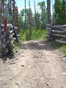 Paiute ATV Trail 01 at intersection of Trail 88