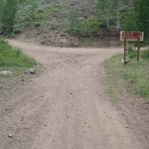 Paiute ATV Trail 01 and 02 intersection