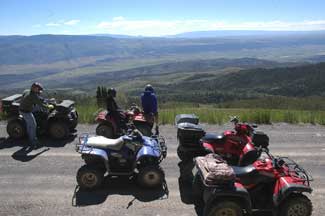 Looking down to Koosharem from Piaute ATV Trail 68